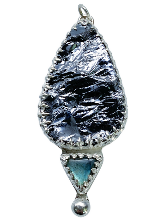 Elite Shungite & Labradorite Pendant