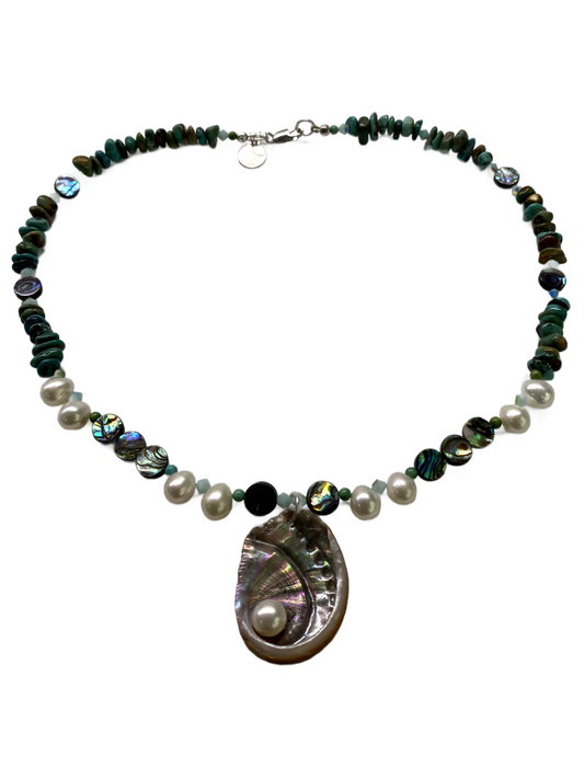 Abalone Sea Breeze Necklace