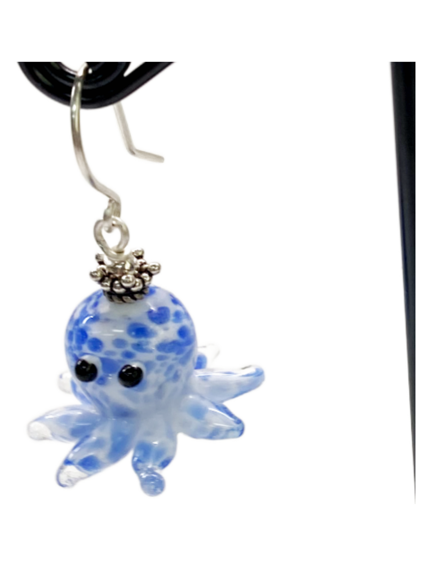 Lampwork Octupus Earrings