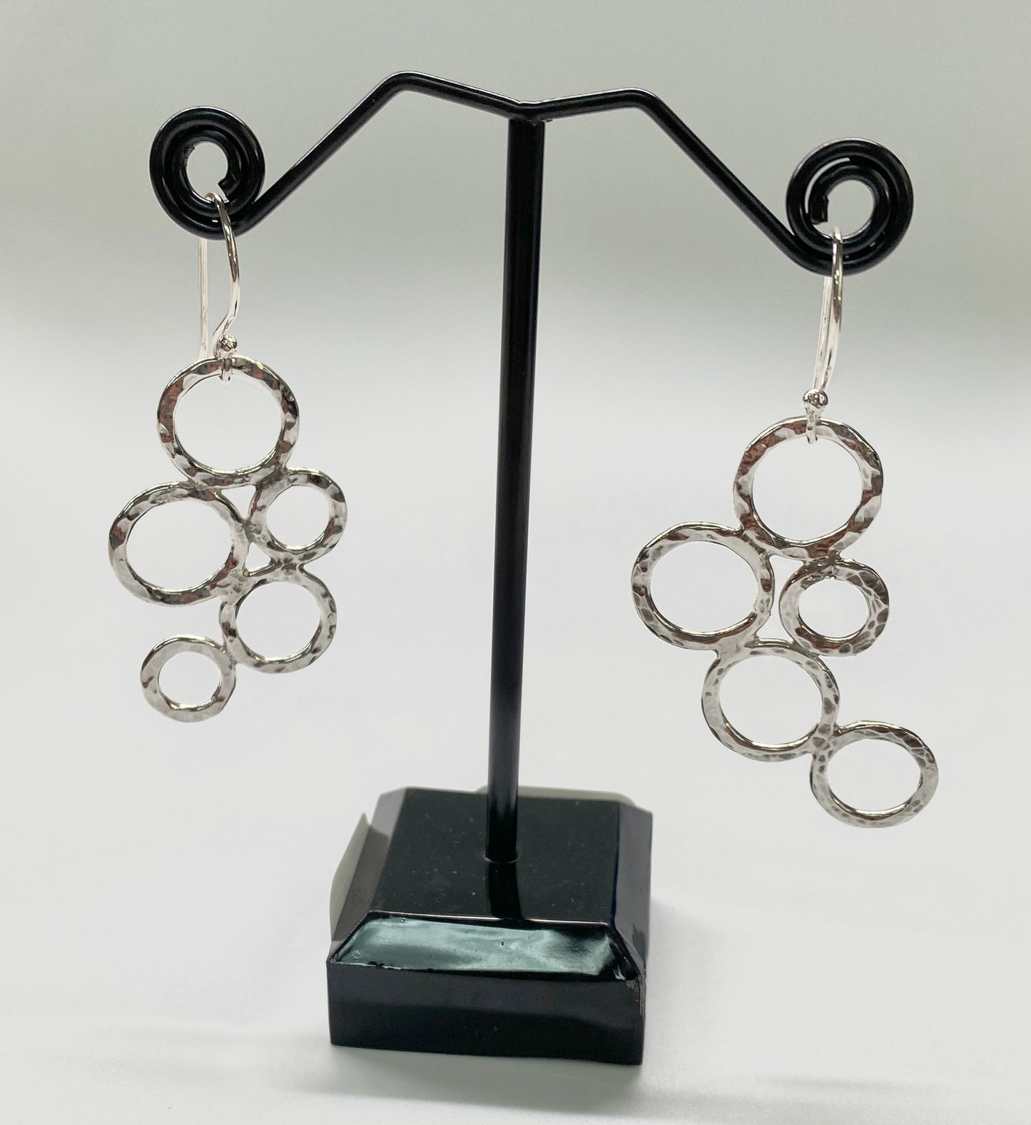 Beginners Silversmithing -Bubbles Earrings