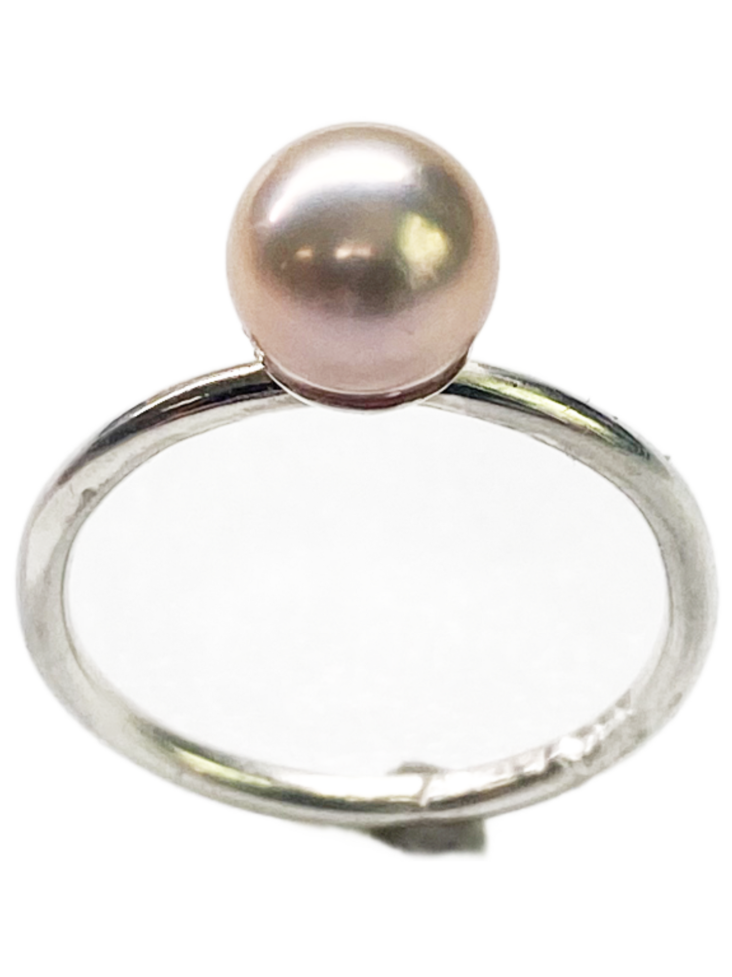 Pink Pearl Sterling Silver Ring