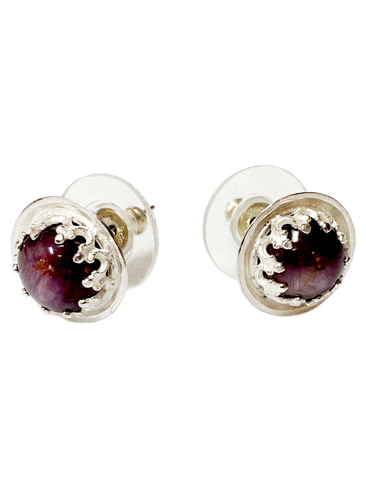 Star Ruby Stud Earrings