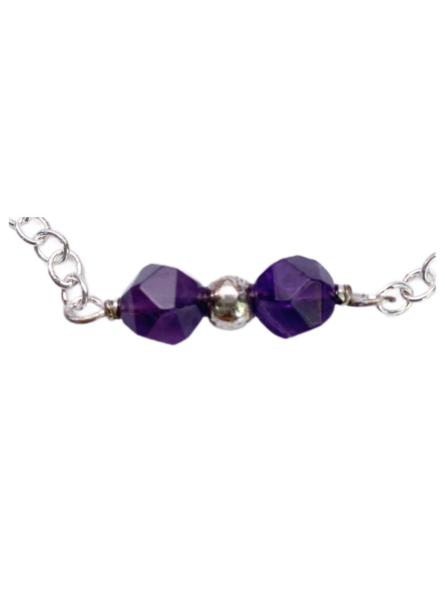 Amethyst & Sterling Silver Necklace
